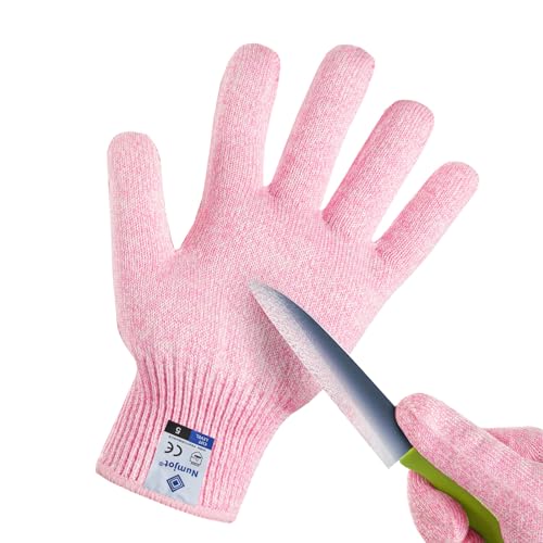 Cutting Gloves, Food Grade Level 5 Protection, Safety Kitchen Cut Gloves for Oyster Shucking, Fish Fillet Processing, Mandolin Slicing, Meat Cutting and Wood Carving. (Pink-Medium 1 Pairs) - color: Pink, size: Medium (Pack of 2)