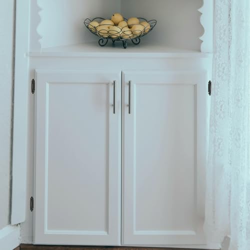 4 Pack (2 Pairs) Matte Black Cabinet Hinges for Kitchen Doors, Self-Closing, 1/2 Inch Overlay (Variable), Semi-Concealed Face Frame, Surface Mount Cabinet Hardware - color: Matte Black