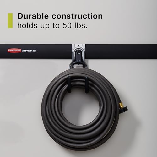Rubbermaid FastTrack Utility Hook Garage Wall/Tool Hanger Wall Mount and Heavy Duty Tool Hanger for Home/Garage/Wall/Shed Organization - size: 1 Count (Pack of 1), style: Utility Hook