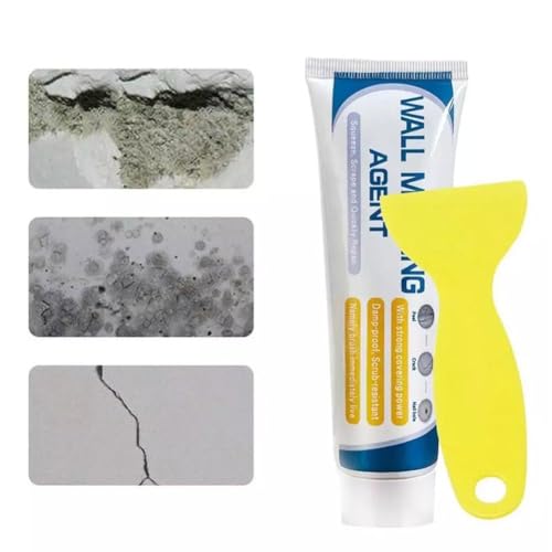 Wall Mending Agent Repair Kit with Scraper Nozzle Extender,2026 New Multi Functional WallPatching Paste Spackle,Efficient WallRepair Paste Filler for Holes & Cracks, Nail Holes, Dents & Small Damage - color: 100g