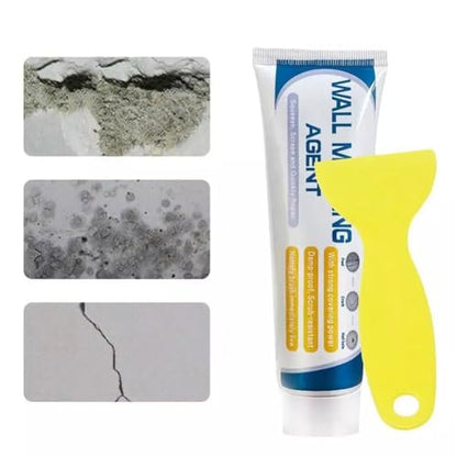 Wall Mending Agent Repair Kit with Scraper Nozzle Extender,2026 New Multi Functional WallPatching Paste Spackle,Efficient WallRepair Paste Filler for Holes & Cracks, Nail Holes, Dents & Small Damage - color: 130g