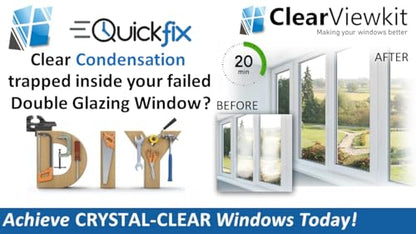 8 x Window Repair Kit Clears trapped Condensation Inside Your Failed Double Glazing Window Unit.