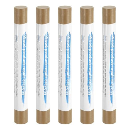 HARFINGTON 5pcs Wood Filler Sticks Wooden Wax Touch Up Furniture Repair Crayons for Scratch Hole Wood, Gold Oak - color: Gold Oak