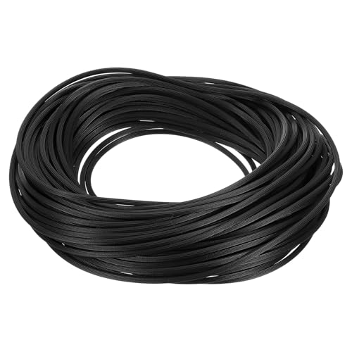 uxcell TPE Screen Spline, 0.12"x65.6ft Round Window Screen Repair Retainer Spline for Door Window Screens Replacement (20 Meter, Black) - size: 0.12" x 65.6ft