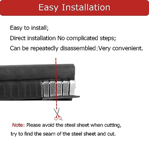 Car Door Rubber Seal Strip with Top Bulb, Fit 1/16" Edge, Automotive Weather Stripping Soundproofing Edge Guard Trim for Cars, Boats, RVs, Trucks and Home Applications, 26Ft - size: Fits 1/16 Inch Edge(26Feet)