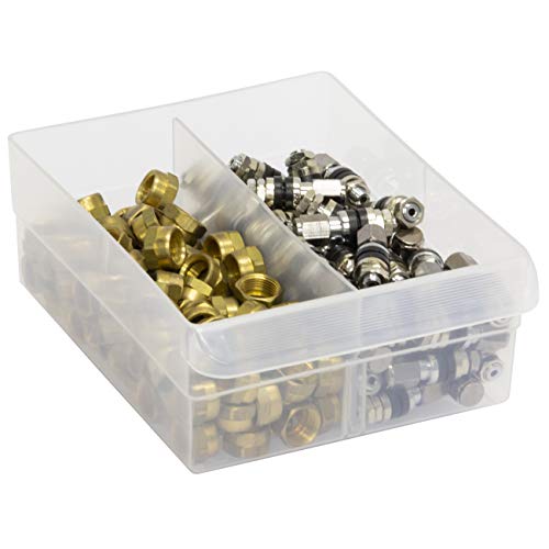 Akro-Mils 40717 Length Dividers for Plastic Storage Hardware and Craft Cabinet Large Drawers, (6-Pack), Clear - size: Large Drawer