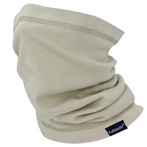 Fullsheild FR Flame Resistant Face Mask Full Cover Neck Gaiter Snood for Welding Hunting Army Military Working - color: Lightkhaki