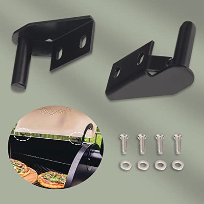 Lid Hinge Kit 1 x Left Side & 1 x Right Side Hinge Compatible with Many Traeg-er Grills Models Hinges, for Traeger Lid Hinge Kit Included Installation Hardware (KIT0001)