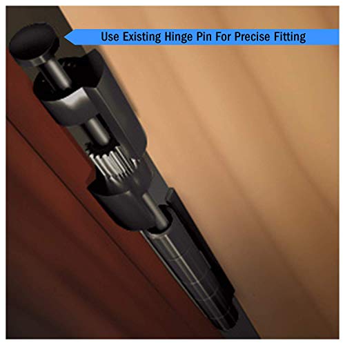 Nuk3y Door Saver 3 III Hinge Pin Stop for Residential Doors Fits All 3"" to 4-1/2"" Hinges (Oil Rubbed Bronze) - color: Oil Rubbed Bronze
