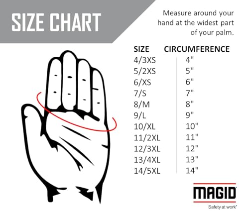 MAGID Griffin Gear ANSI A4 Liquid Repellent Nitrile Work Gloves , 96 Pairs, Size 7/Small, GPD452 - color: Polyurethane Coating, size: 7/Small, style: 96 Pair