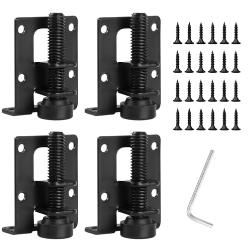 4 Pack Heavy Duty Furniture Leveling Feet, 1-inch Adjustable Height Leg Leveler, Adjustable Furniture Leveler with Screws, Allen Wrench for Cabinets, Furniture, Table Flawless Leveling - size: I inch