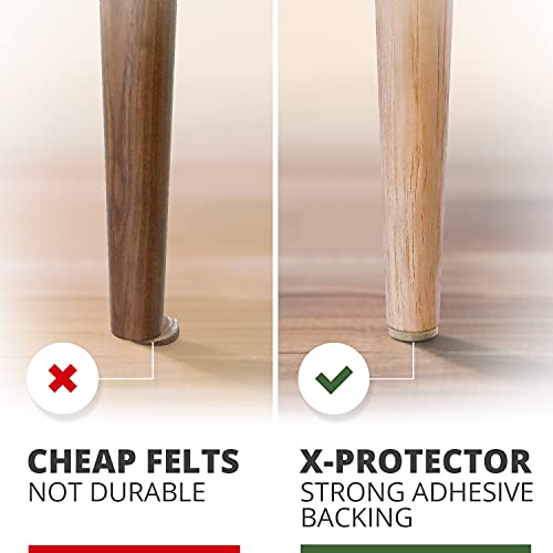 Felt Furniture Pads X-PROTECTOR 181 PCS Premium Furniture Pads - Felt Pads Furniture Feet Best Wood Floor Protectors - Protect Your Hardwood & Laminate Flooring! - size: 181 PCS Beige, Round & Square