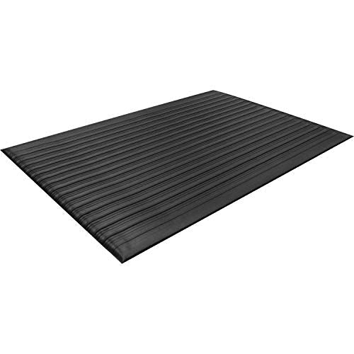 Guardian Air Step Anti-Fatigue Floor Mat, Vinyl, 2'x3', Black, Reduces fatigue and discomfort, Can be easily cut to fit any space - size: 36"L x 24"W x 0.3"Th
