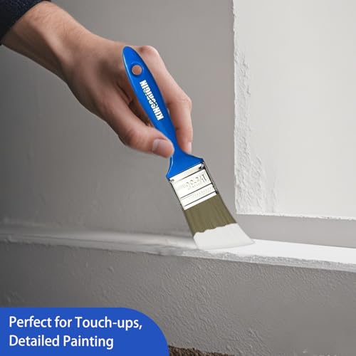 1.5 Inch Paint Brush Set, 40 Pack, 1-1/2 Inch (38mm) Flat Paint Brushes for Walls, Furniture, Crafts, Professional DIY Painting & Touch-Ups - color: 40 Pack, 1.5 Inch
