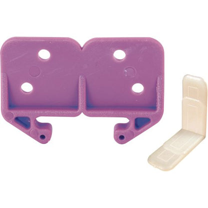 Prime-Line R 7130 3/32 in. x 1-3/16 in., Purple Drawer Guide Kit (Pack of 2)