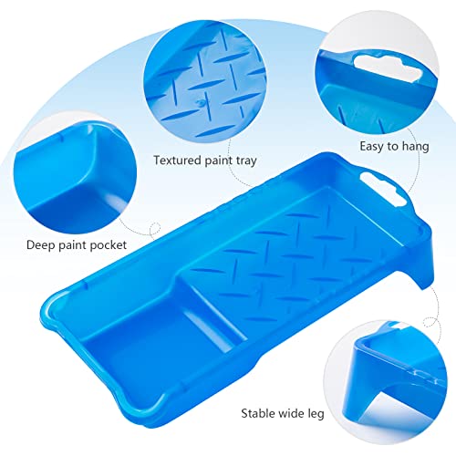 Mister Rui Paint Roller Kit, 9 Pack, 2 Inch Microfiber Paint Roller Covers, Small Paint Rollers with Tray and Roller Frame, Mini Rollers for Painting, Paint Supplies for House Painting - size: 2 Inch,9 Pack