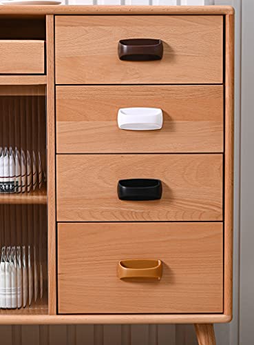 6 Pack Self-Stick Instant Cabinet Handle Pulls Drawer Pull Helper with Adhesive Sliding Door Handle Stick On Handle for Glass Windows Wardrobes Peel and Stick Knob Drill Free 6pcs/Set (coffee) - color: Coffee