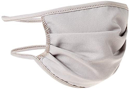 Adjustable Cotton Blend Face Cover 3-Pack, Grey, One Size (226670) - color: Grey, size: 3 Count (Pack of 1)