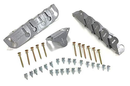 Premium Door Installation Kit - Strongest Door Installation on The Market. Includes 11 Brackets and All Screws