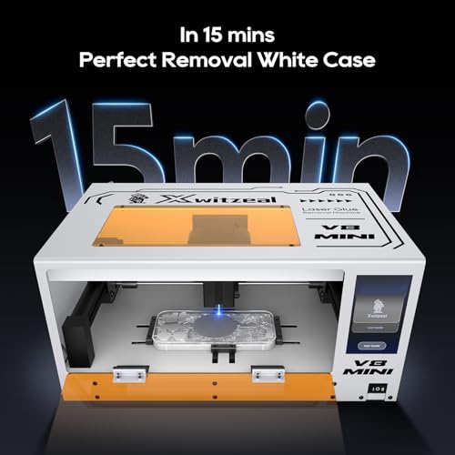 V8 MINI Laser Machine for iPhone Rear Screen Brackets and Camera Lens, w/Iron Molds & Phone Repair Tool Kits (Normal) - color: Normal