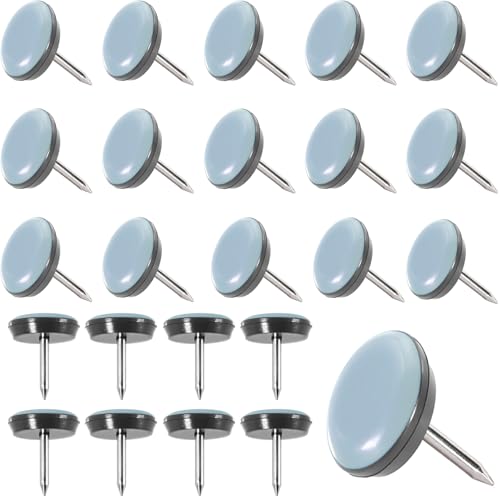 24 Pack Table Sliders, PTFE Chair Glides for Protect The Floor, Round Teflon Furniture Sliders Pads, for Dining Chair, Wooden Furniture Move on Hardwood Floor, Carpet, Tile (0.75Inch/19mm) - color: 24pcs Φ 19mm, size: ROUND