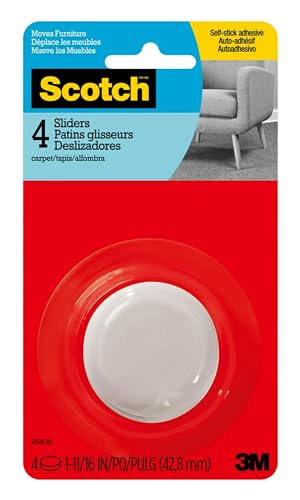 Scotch™ Sliders SP648-NA, Adhesive Hard, 1-5/8 in, 4/pk