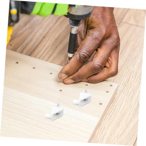 Cabinet Bottom Bracket Repairing Kit Plastic Furniture Fastener Drawer Bottom Support with Screws