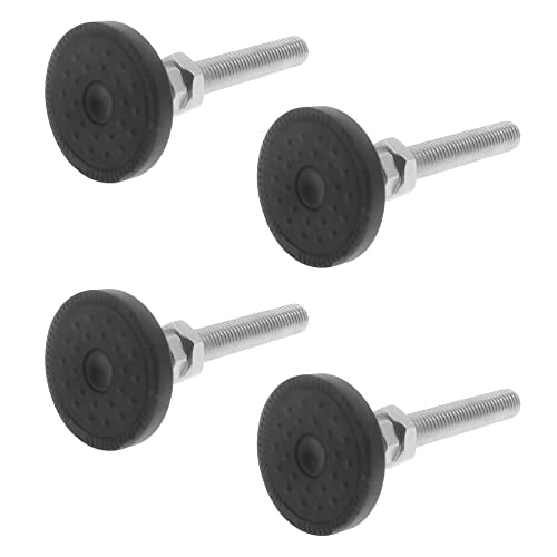 Adjustable Leveling Feet, Furniture Glide Swivel Leveling, 4PCS Swivel Furniture Levelers Legs, Heavy Duty Table Leg Extenders Glide for Chairs Workbench Cabinets Workbench Shelving Rack - size: M8 × 50mm × 80mm
