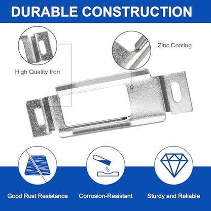 314301 RV Baggage Door Strike Plate, RV Luggage Door Latch Camper Latches for 5th Wheels, Travel Trailer and Motorhomes, Mobile Home Door Plate RV Entry Door Replacement Parts (2 Pack)