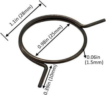5 Pcs Black Replacement Door Handle Springs for Door Knob Handle Lever Latch Internal Coil Repair Spindle Lock Torsion Spring Carefully Before Order