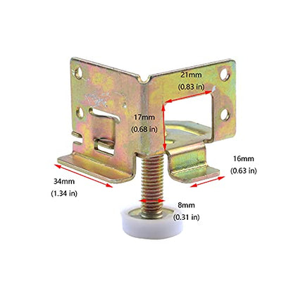 Antrader 4 Pack Heavy Duty 2000 LB. Capacity Leveler Legs, Adjustable Leveling Feet for Furniture, Cabinets, Workbench, w/Corner Protector Guard Brackets
