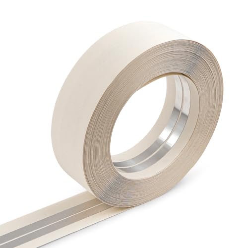 ROLLINGDOG Reinforced Drywall Corner Tape, 2" x 98.4' Drywall Tape No Adhesive Side, Inside Outside Corner Bead with Metal for Wall Crack Repair - style: Reinforced Drywall Corner Tape