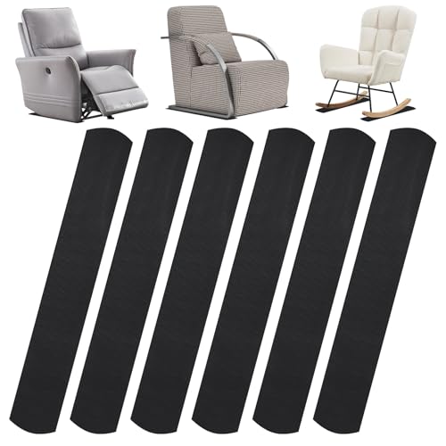 6-Pack Non-Slip Furniture Rail Pads, 31" x 4.7" x 0.28" Thick EVA Non-Skid Pads for Recliner, Sofa, Couch, Chair on Hardwood, Carpet, Marble Floor Protection