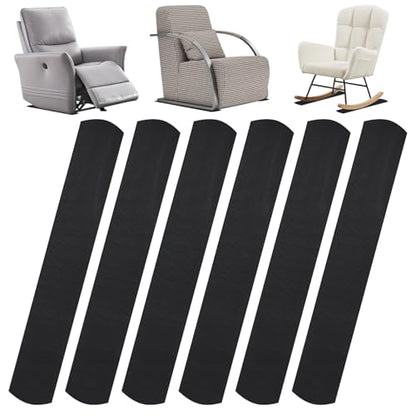6-Pack Non-Slip Furniture Rail Pads, 31" x 4.7" x 0.28" Thick EVA Non-Skid Pads for Recliner, Sofa, Couch, Chair on Hardwood, Carpet, Marble Floor Protection