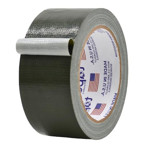MAT Duct Tape Olive Drab Industrial Grade, 2 inch x 60 ft. Waterproof, UV Resistant for Crafts, Home Improvement, Repairs, & Projects - color: Olive Drab