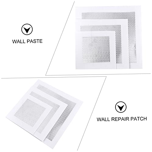 3pcs Self-Adhesive Wall Repair Patch Kit Drywall Repair Stickers for Quick Hole Mending Lightweight Mesh for Smooth Finish for Home Decor and Damage Restoration