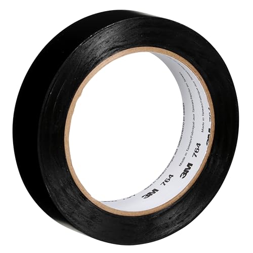 3M Vinyl Tape 764, General Purpose, 2 in x 36 yd, Black, 1 Roll, Light Traffic Floor Marking Tape, Social Distancing, Color Coding, Safety, Bundling - color: Black, size: 2 in X 36 Yd
