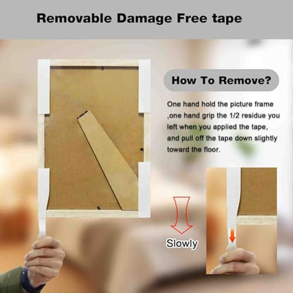 Hasaky Removable Double Sided Tape 40pcs, Picutre Hanging Strips Damage Free,Heavy Duty Mounting Tape Wall Adhesive Strips for Poster Carpet Rug Art Craft Scrapbook - size: 40 Strips