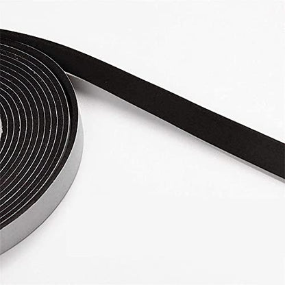 Neoprene Weather Stripping Foam Tape, 1 Inch x 1/8 Inch, High Resilience Door & Window Seal, 33 Feet (2 Rolls x 16.5ft) - size: 1in * 1/8in *33FT