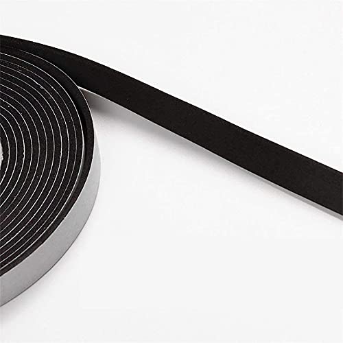 Neoprene Weather Stripping Foam Tape, 1 Inch x 1/8 Inch, High Resilience Door & Window Seal, 33 Feet (2 Rolls x 16.5ft) - size: 1in * 1/8in *33FT