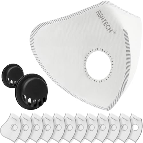 FIGHTECH Dust Mask – Reusable Face Mask with Carbon Filters and Air Valves for Woodworking, Construction, Moving - style: 14 Piece Set