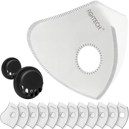FIGHTECH Dust Mask – Reusable Face Mask with Carbon Filters and Air Valves for Woodworking, Construction, Moving - style: 14 Piece Set