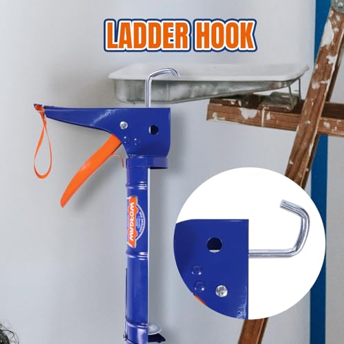 WADFOW Caulking Gun, No Drip Caulk Gun,9" Drip Free Hand Caulking Gun with Comfort Grip,Smooth Round Rod for 10oz Caulk Tubes,WCG2309D-2,Blue