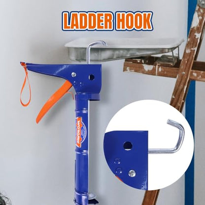 WADFOW Caulking Gun, No Drip Caulk Gun,9" Drip Free Hand Caulking Gun with Comfort Grip,Smooth Round Rod for 10oz Caulk Tubes,WCG2309D-2,Blue
