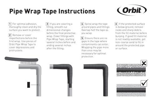 Orbit 53550 2" x 50' Pipe Wrap Tape - size: 20 Mil