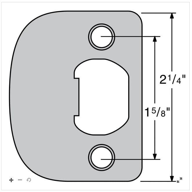 Kwikset 883351012430 83796-019 Full Round Strike, 1 Count (Pack of 1), Iron Black - size: 1 Count (Pack of 1)