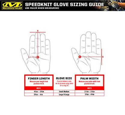 Mechanix Wear SpeedKnit Graphx Work Gloves, 1 Pack - Skeleton Bones Design, Touch Capable Gloves, Strong Grip in Dry, Wet and Oily Conditions (Small/Medium, Black/White) - size: Small-Medium, style: 1 Pair