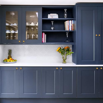 Ravinte 25 Pack Drawer Pulls 1-1/4 Inch Kitchen Cabinet Knobs Solid Round Dresser Drawer Knobs Antique Brass Dresser Knobs Drawer Knobs Simple Cabinet Hardware for Cupboard Drawer Pulls - color: Antique Brass