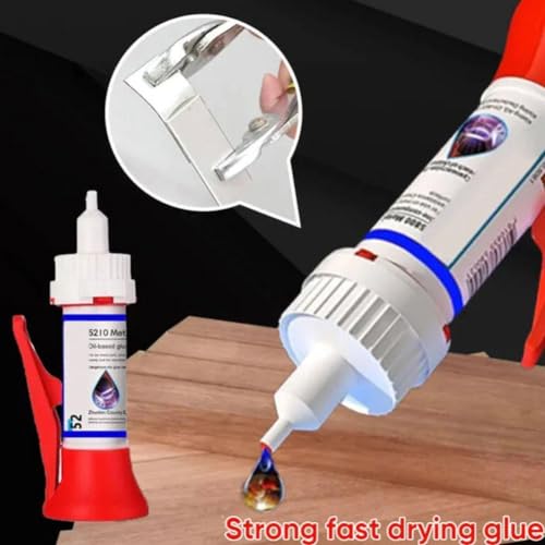 Powerful Solder Multi-Material Repair Adhesive,5210 Oil Based Glue, 5210 Glue,5210 Powerful Solder Multi-Material Repair Adhesive for Wood Furniture Shoes,Cups,50g(100g) - color: 100g, size: 2pcs
