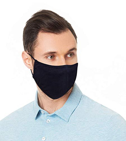 Simlu 12 Pack Premium Fabric Face Mask Reusable with Adjustable Elastic, 2 Layer,Cotton, Breathable, Nose Wire Black Cloth face Mask Washable Fits Men Women and Kids Made In USA - color: 12 Pack